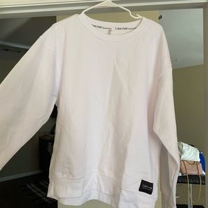 Calvin Klein White Sweatshirt